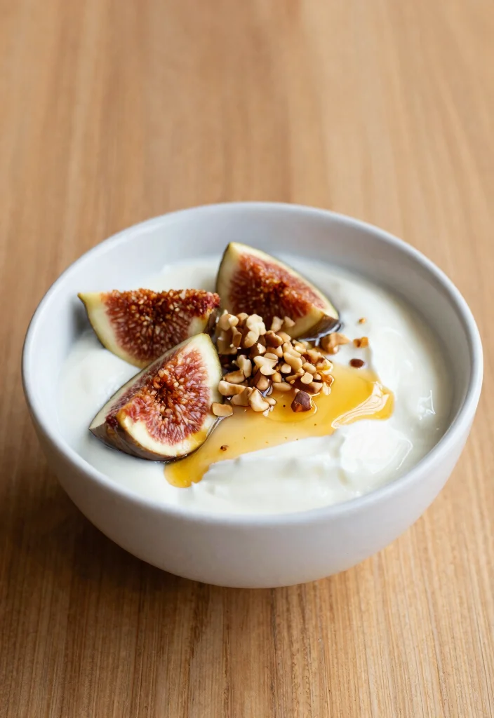 20 Plain Greek Yogurt Dessert Recipes (Creamy Dream) - 20. Fig and Honey Greek Yogurt Bowls 1