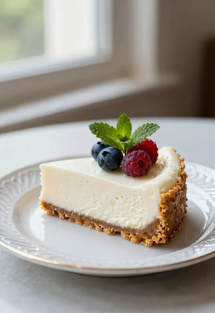 20 Plain Greek Yogurt Dessert Recipes (Creamy Dream) - 4. Greek Yogurt Cheesecake 1