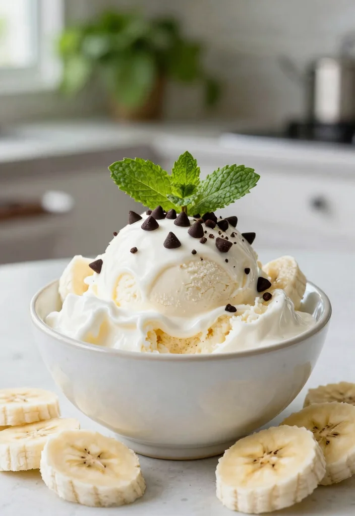 20 Plain Greek Yogurt Dessert Recipes (Creamy Dream) - 5. Banana Greek Yogurt Ice Cream 1