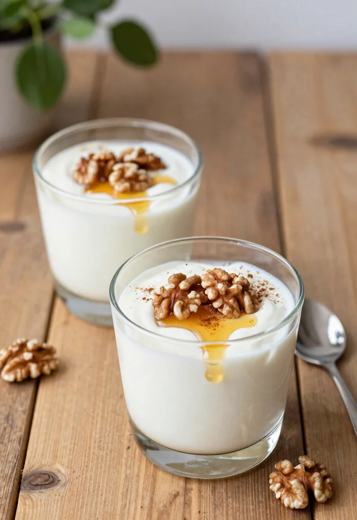 20 Plain Greek Yogurt Dessert Recipes (Creamy Dream) - 6. Maple Walnut Yogurt Cups 1
