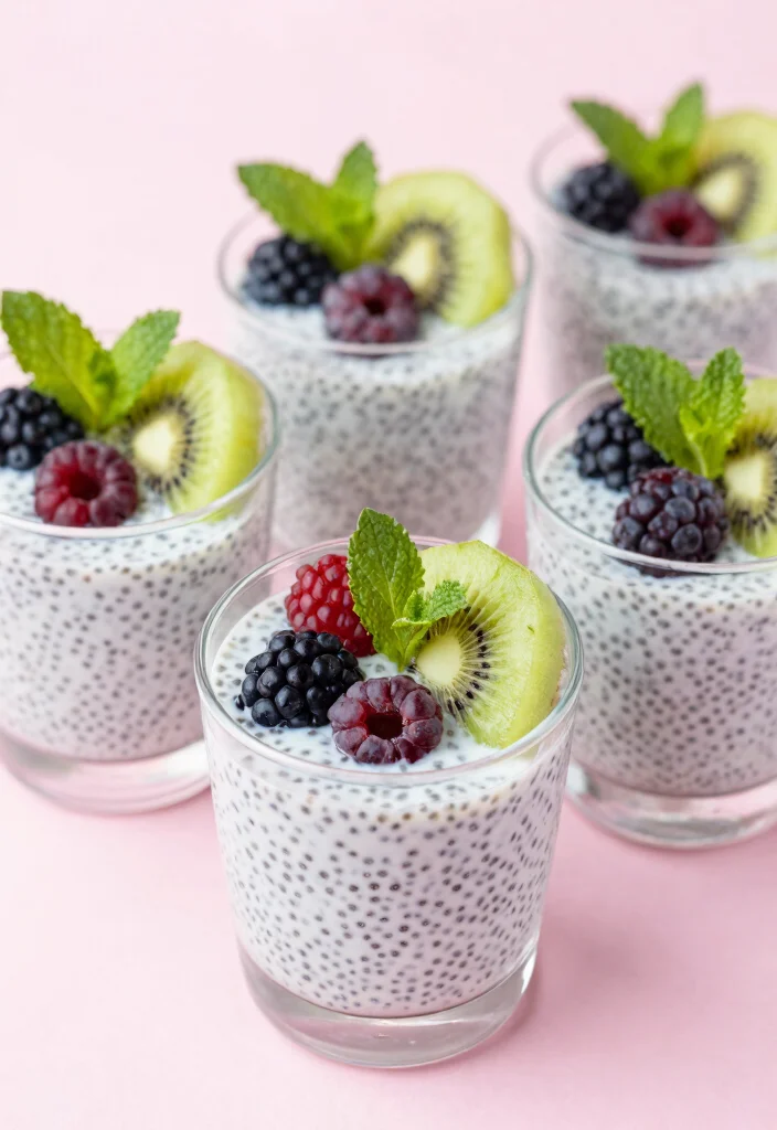 20 Plain Greek Yogurt Dessert Recipes (Creamy Dream) - 9. Chia Seed Yogurt Pudding 1