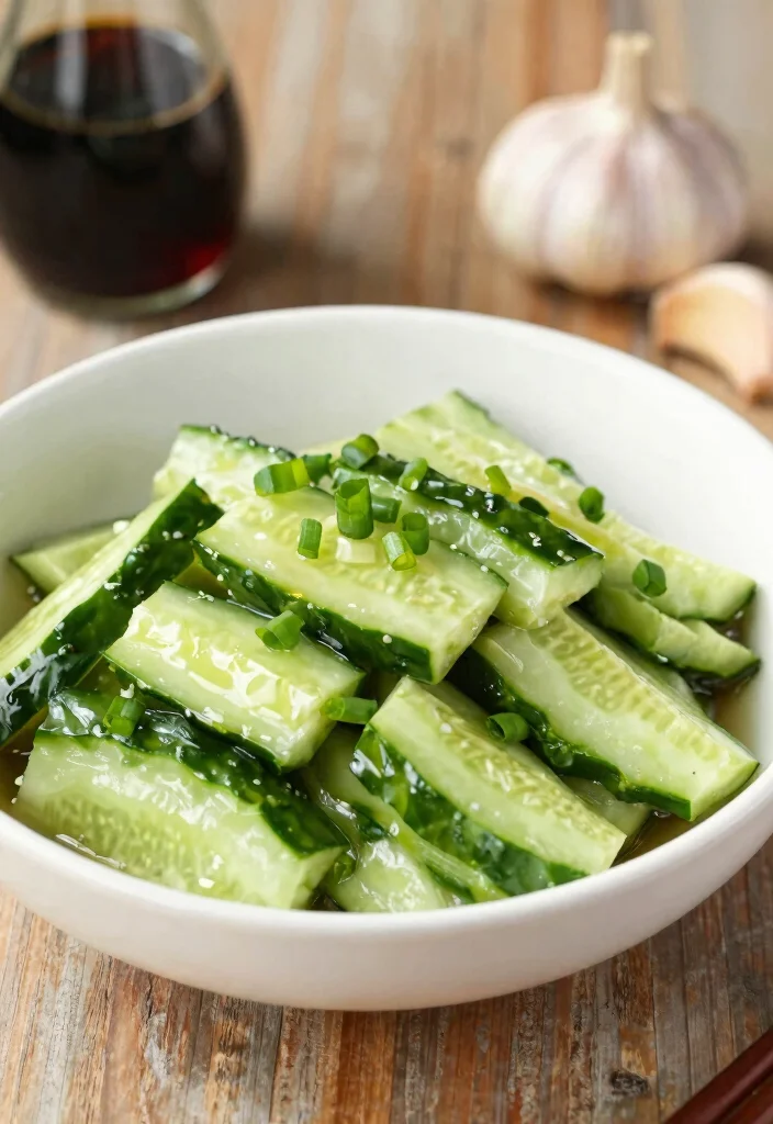 20 Spicy & Refreshing Chinese Cucumber Salad Recipes - 2. Garlic Soy Cucumber Salad 1