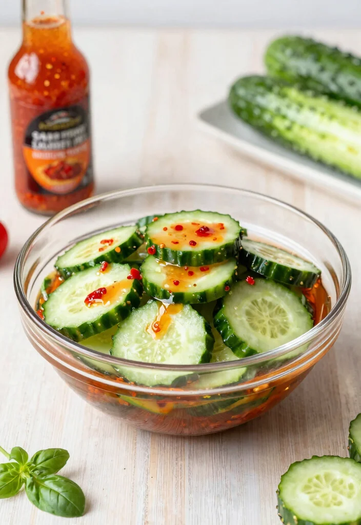 20 Spicy & Refreshing Chinese Cucumber Salad Recipes - 20. Cucumber Salad with Sweet Chili Sauce 1