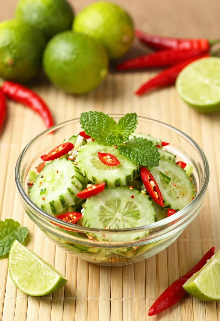 20 Spicy & Refreshing Chinese Cucumber Salad Recipes - 3. Thai Spicy Cucumber Salad 1