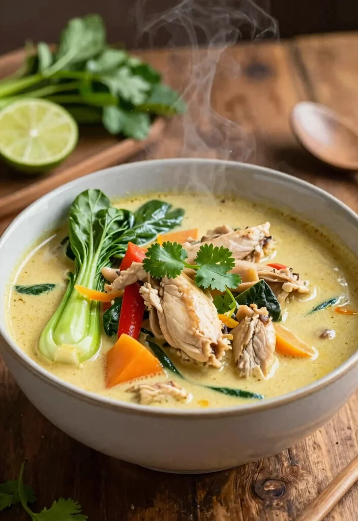 20 Thai Curry Chicken Recipes for Easy Weeknight Dinners - 10. Thai Coconut Curry Chicken Soup 1