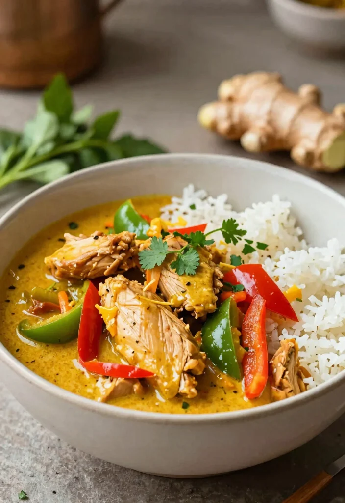 20 Thai Curry Chicken Recipes for Easy Weeknight Dinners - 11. Thai Ginger Chicken Curry 1