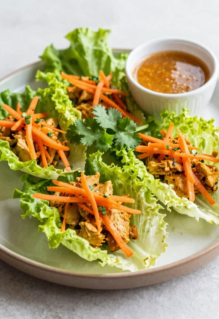 20 Thai Curry Chicken Recipes for Easy Weeknight Dinners - 13. Thai Curry Chicken Lettuce Wraps 1