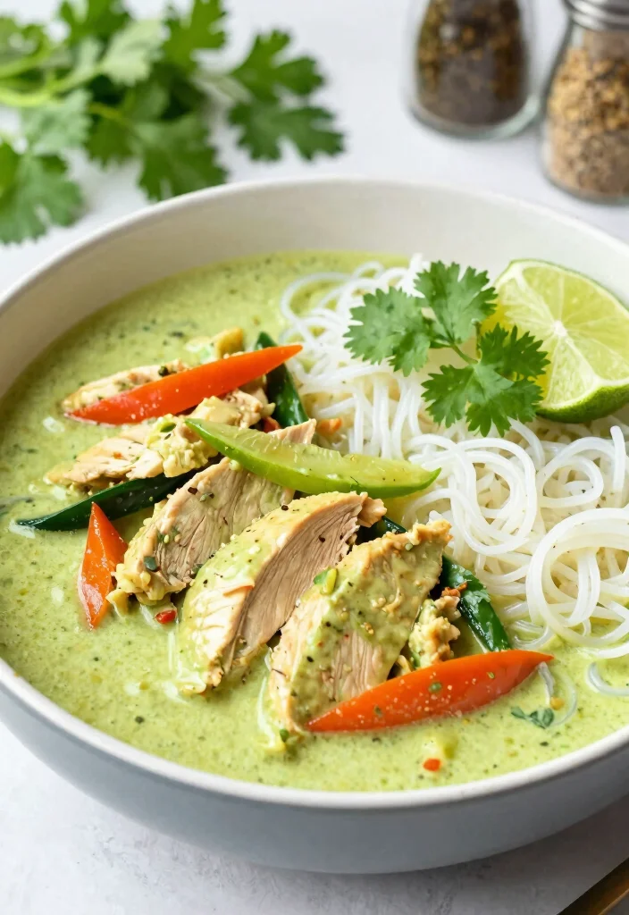 20 Thai Curry Chicken Recipes for Easy Weeknight Dinners - 2. Green Curry Chicken with Fresh Vegetables 1