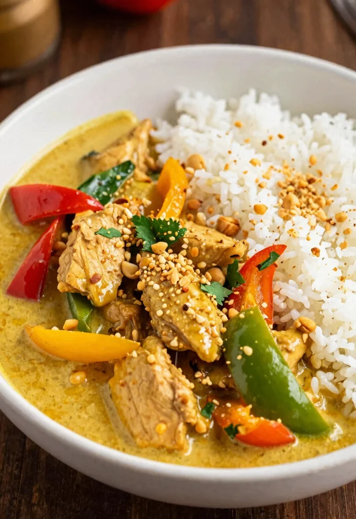 20 Thai Curry Chicken Recipes for Easy Weeknight Dinners - 7. Thai Peanut Chicken Curry 1