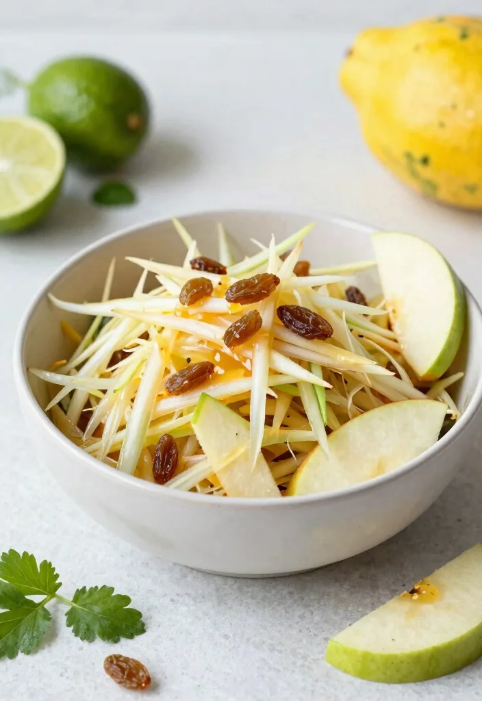 20 Thai Papaya Salad Recipes (Green, Spicy, Fresh) - 16. Papaya Salad with Apple 1