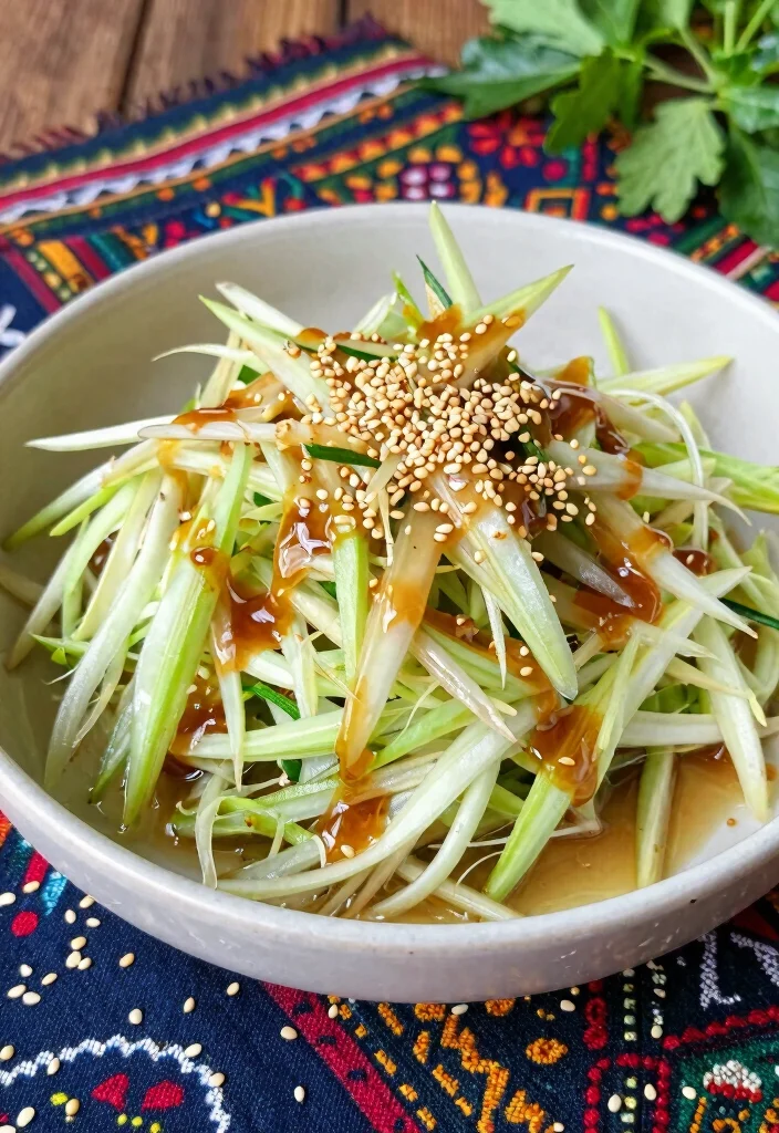 20 Thai Papaya Salad Recipes (Green, Spicy, Fresh) - 19. Papaya Salad with Sesame Dressing 1
