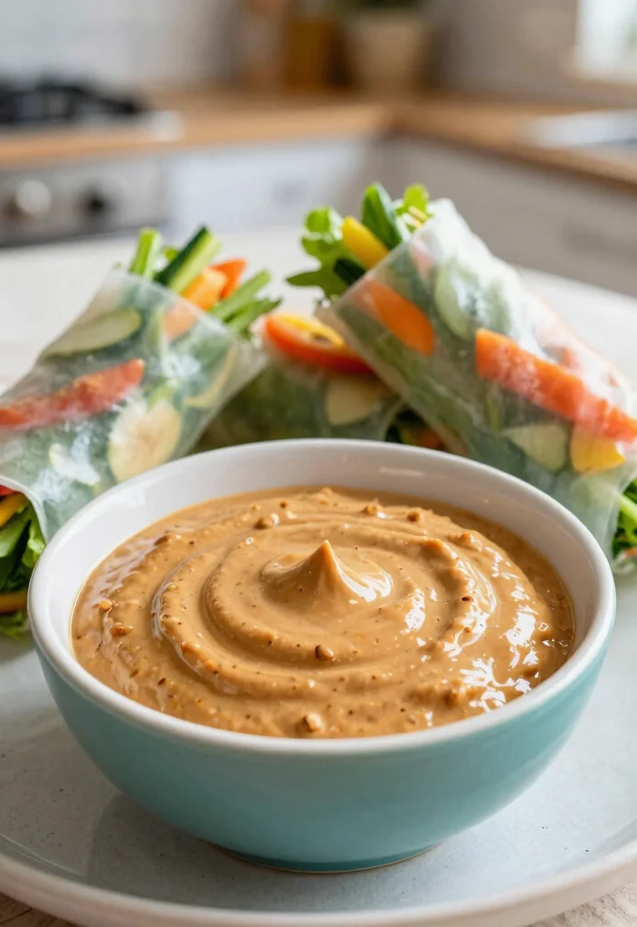 20 Thai Peanut Salad Dressing Recipes (Creamy & Rich) - 18. Peanut Butter & Garlic Dressing 1