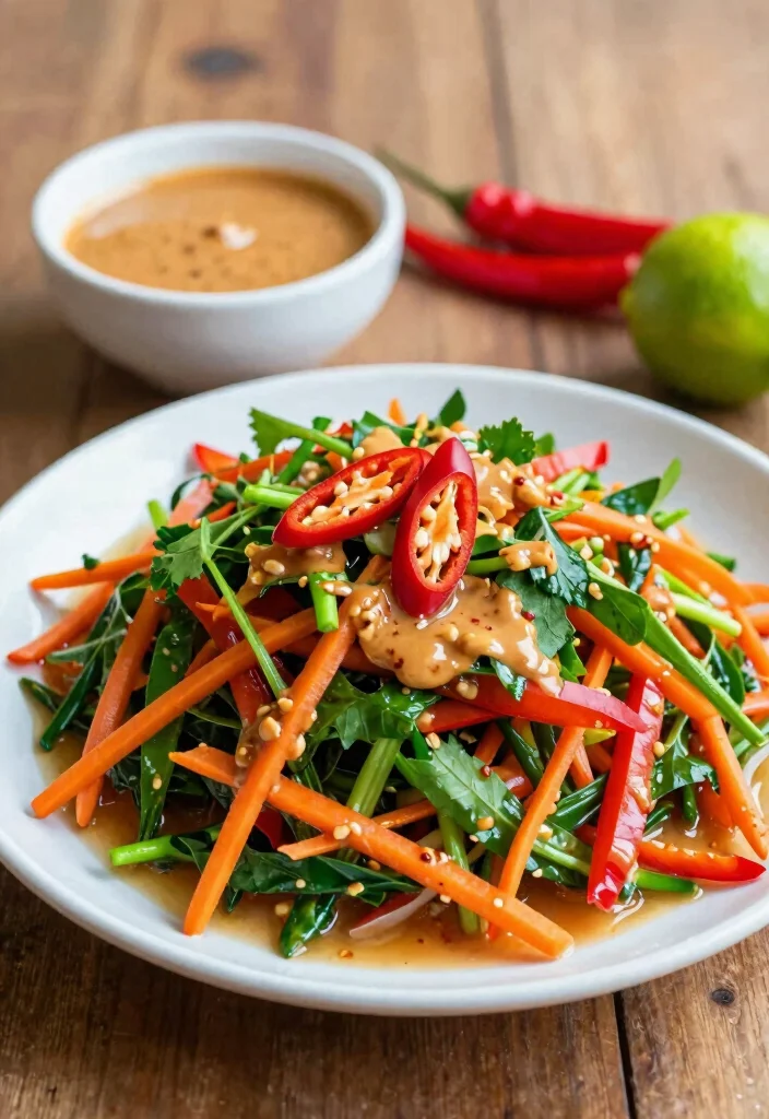 20 Thai Peanut Salad Dressing Recipes (Creamy & Rich) - 2. Spicy Thai Peanut Dressing 1