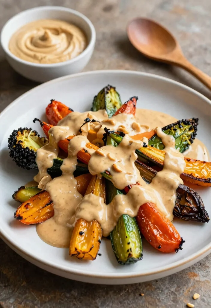 20 Thai Peanut Salad Dressing Recipes (Creamy & Rich) - 7. Creamy Peanut Dressing with Tahini 1