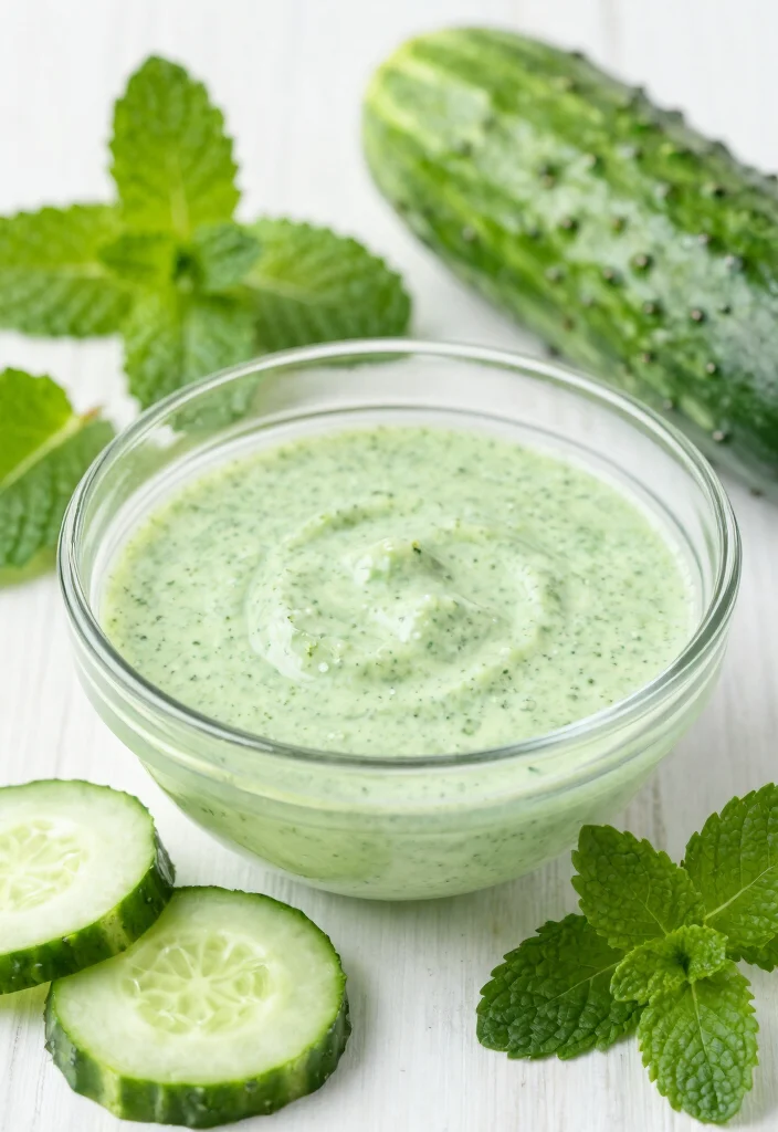 20 Thai Salad Dressing Recipes (5-Minute Prep) - 15. Cucumber Mint Dressing 1