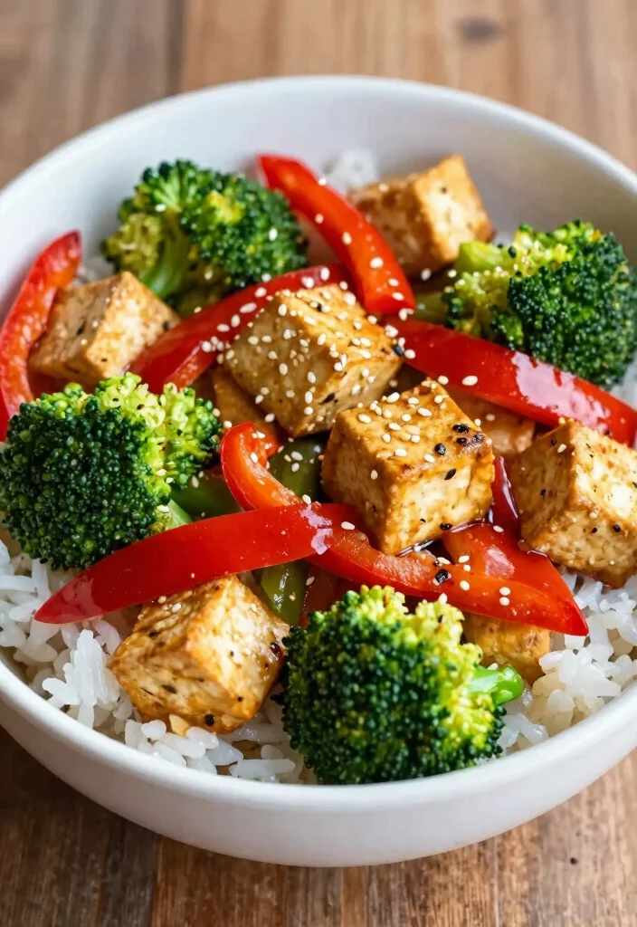 20 Vegan Chinese Snack Recipes: Street Food Classics - 9. Tofu and Vegetable Stir-Fry 1