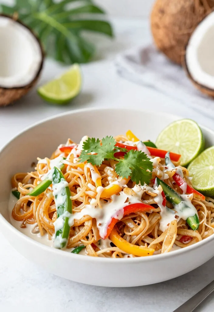 20 Vegan Pad Thai Recipes (Plant-Based Perfection) - 10. Coconut Lime Pad Thai 1
