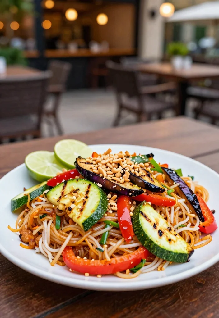 20 Vegan Pad Thai Recipes (Plant-Based Perfection) - 15. Grilled Vegetable Pad Thai 1