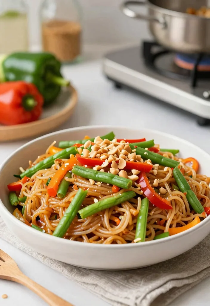 20 Vegan Pad Thai Recipes (Plant-Based Perfection) - 19. Thai Green Bean Pad Thai 1