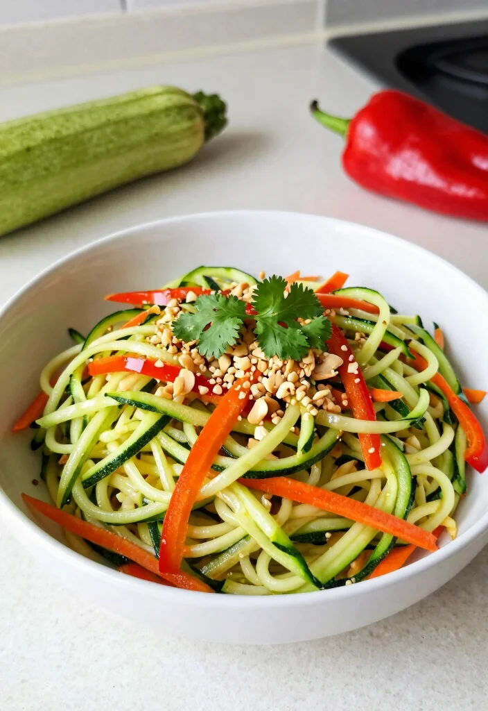 20 Vegan Pad Thai Recipes (Plant-Based Perfection) - 3. Zucchini Noodle Pad Thai 1