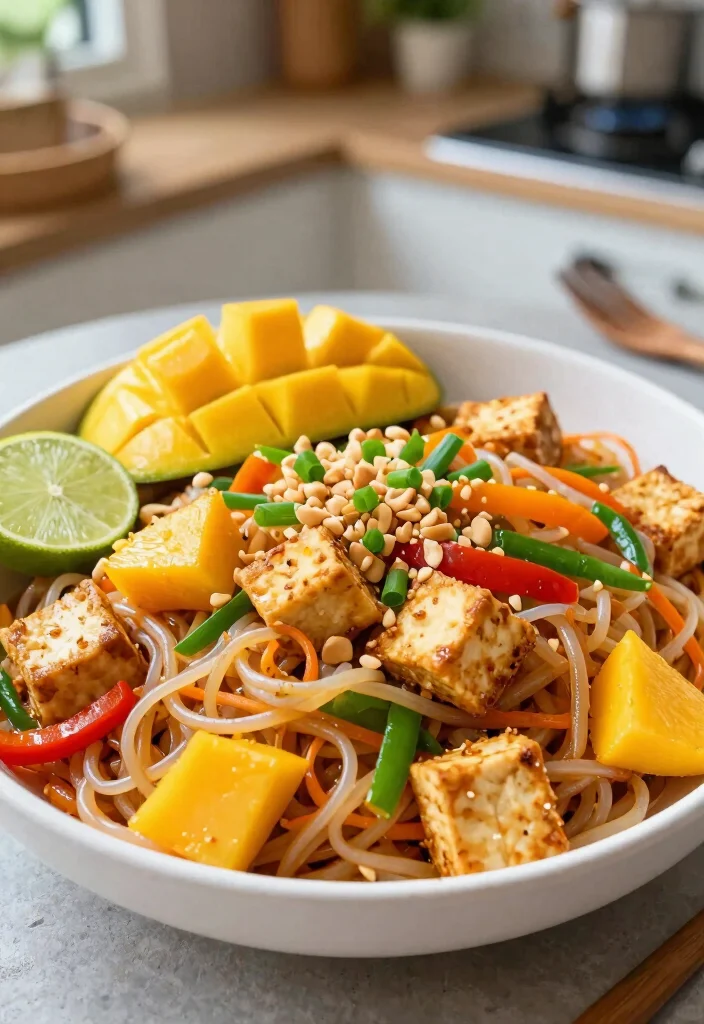 20 Vegan Pad Thai Recipes (Plant-Based Perfection) - 5. Mango & Tofu Pad Thai 1