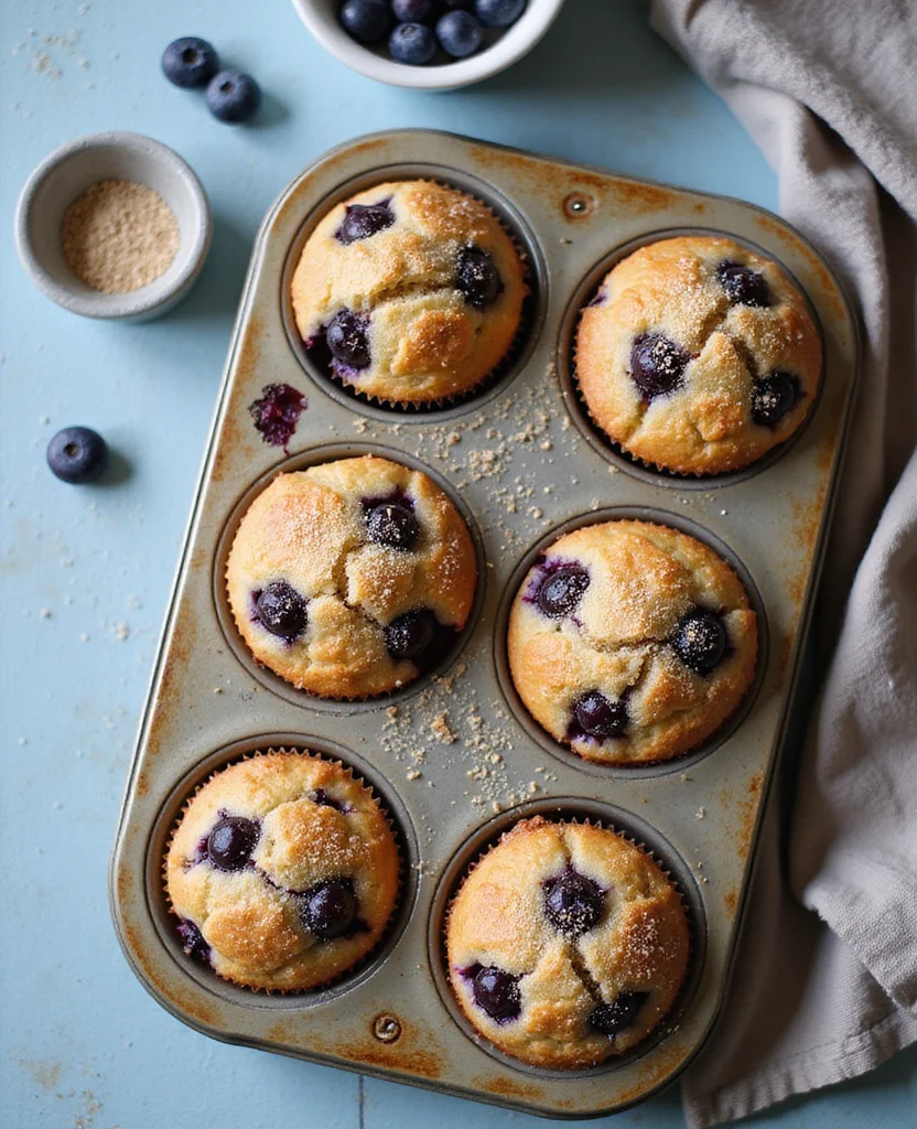 Blueberry Muffins with Greek Yogurt (Moist & Fluffy) - Step 3: Mix Dry Ingredients 1