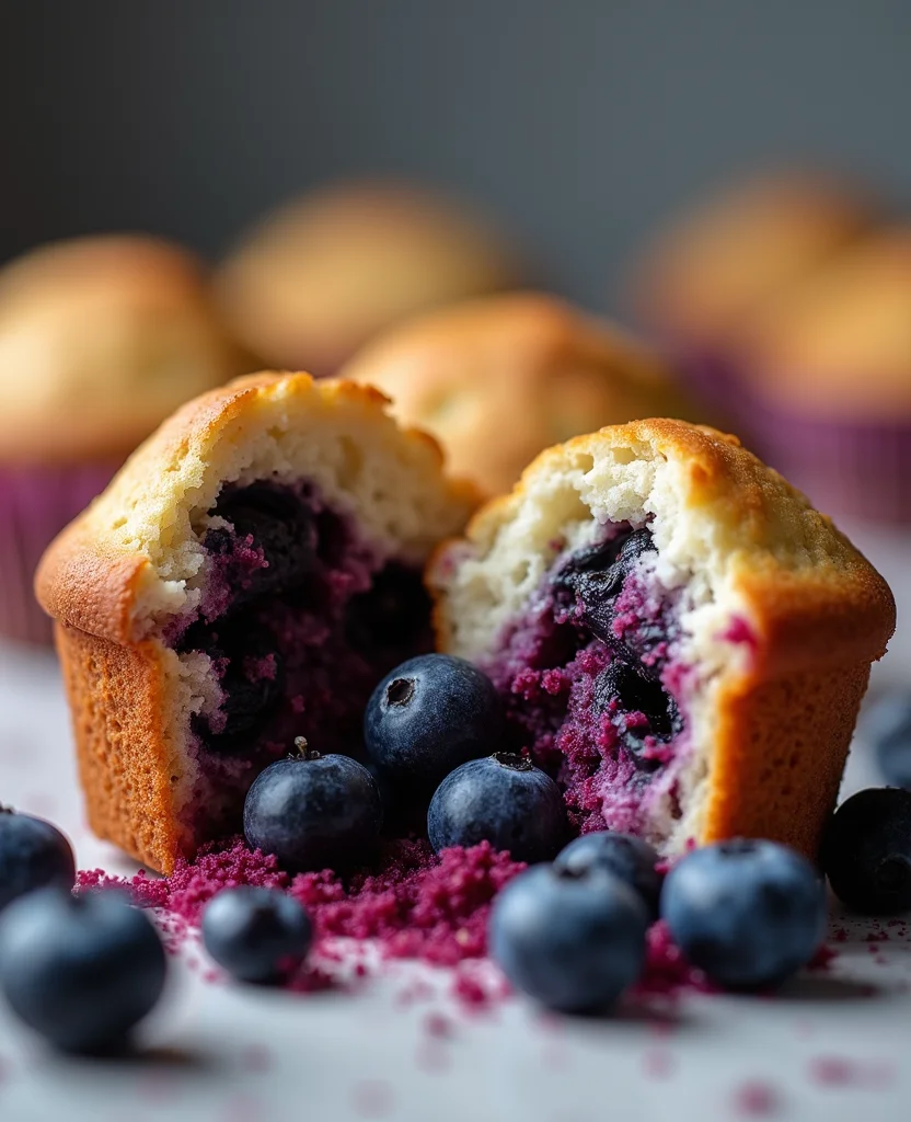 Blueberry Muffins with Greek Yogurt (Moist & Fluffy) - Step 7: Combine Wet and Dry Ingredients 1