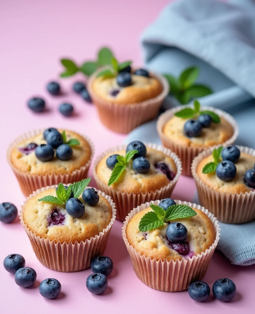 Blueberry Muffins with Greek Yogurt (Moist & Fluffy) - Step 8: Fold in Blueberries 1