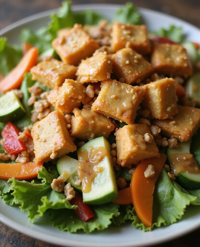 CPK Thai Crunch Salad Copycat (Exact Recipe!) - Step 2: Mix the Salad Base 1