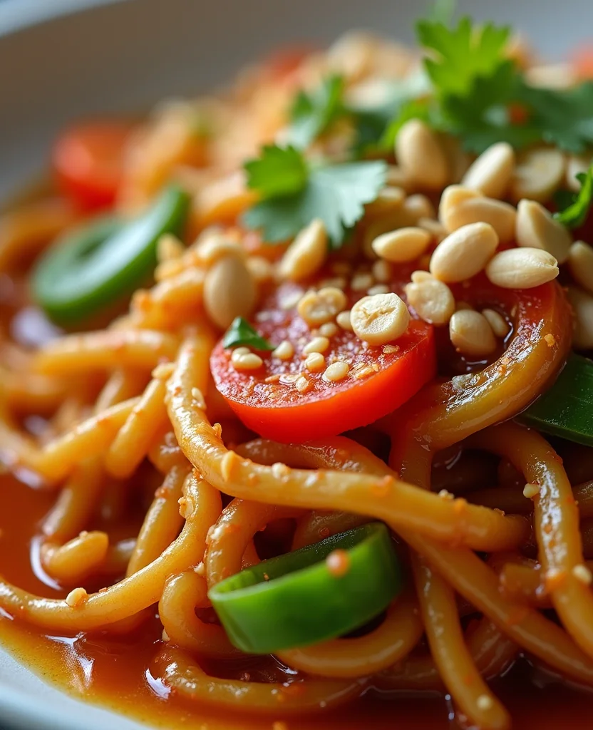 Chinese Bhel (Crispy Indo-Chinese Street Snack) - Step 2: Fry Noodles 1