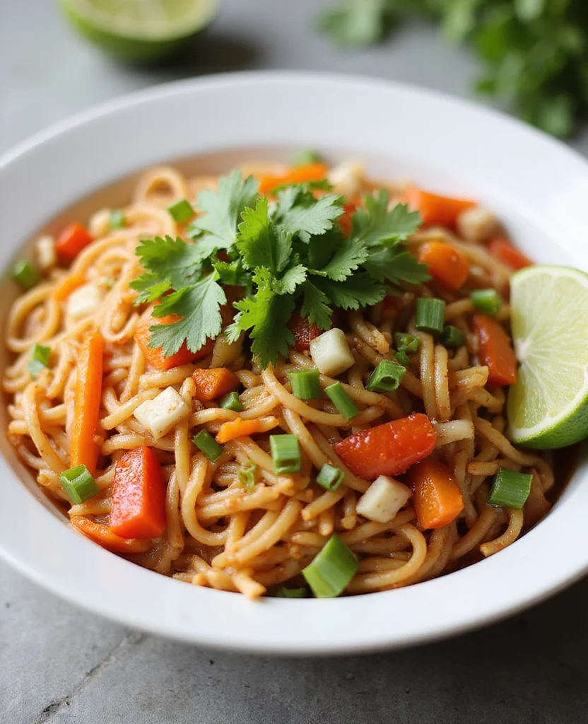 Chinese Bhel (Crispy Indo-Chinese Street Snack) - Step 7: Garnish and Serve 1
