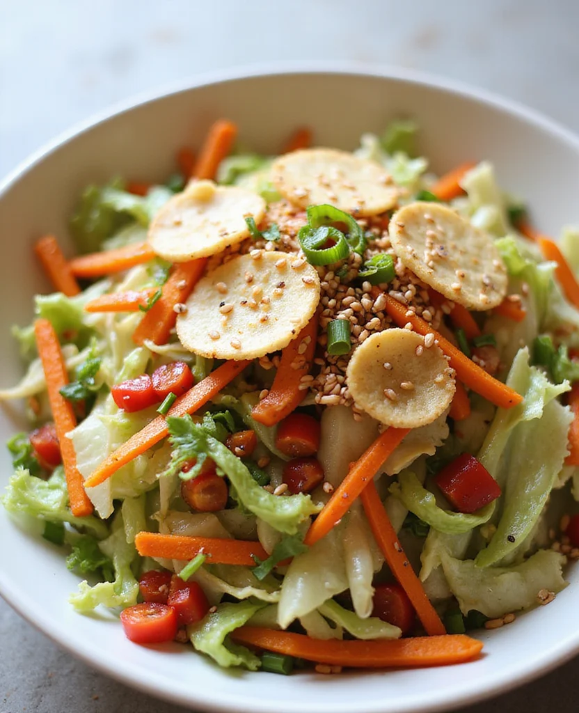 Chinese Cabbage Salad (Sesame Dressing & Crunch) - Step 1: Prepare Ingredients 1