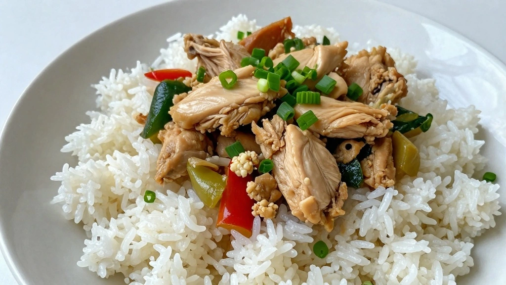 Chinese Chicken and Rice (One-Pot Comfort Dish) - Step 8: Serve with Rice 1