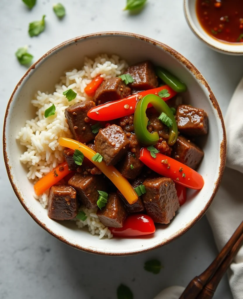 Chinese Pepper Steak (Tender Beef in Savory Sauce) - Step 1: Prepare Ingredients 1