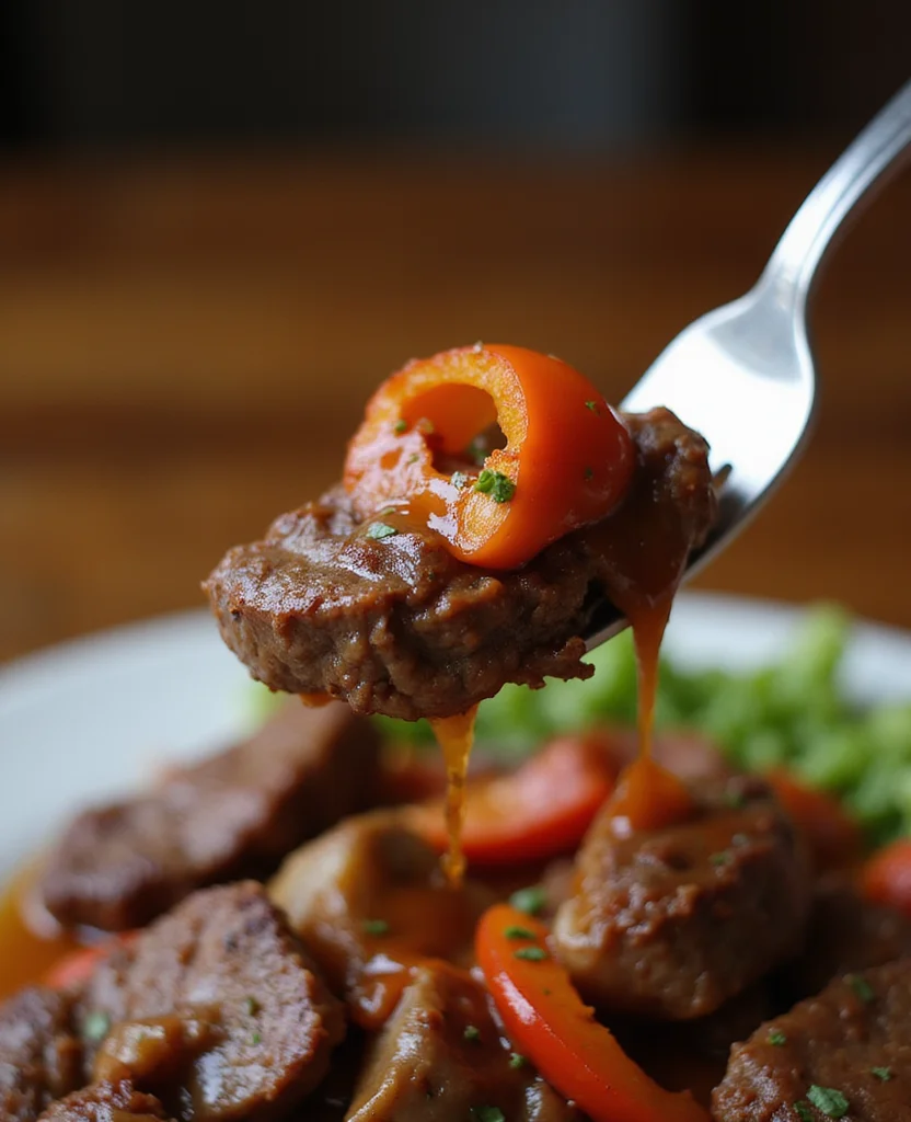 Chinese Pepper Steak (Tender Beef in Savory Sauce) - Step 5: Cook the Beef 1