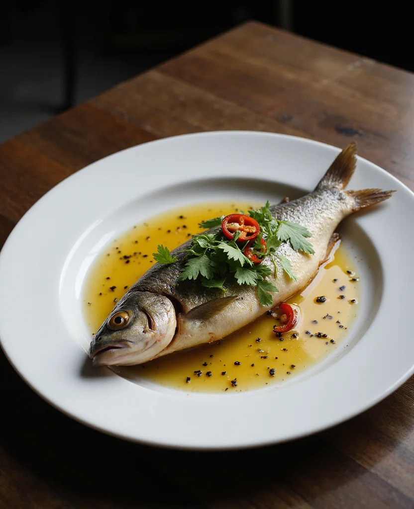 Chinese Steamed Fish (Authentic Cantonese Style) - Step 4: Steam the Fish 1