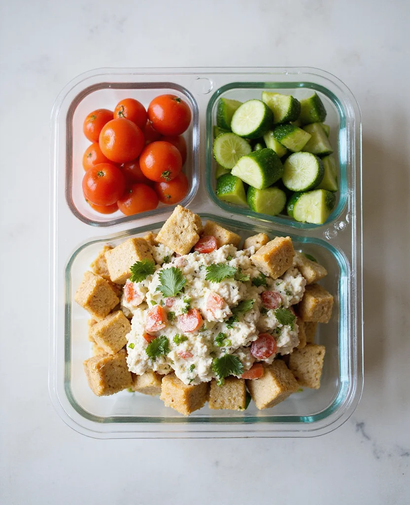 Easy Chicken Salad with Greek Yogurt (Creamy Perfection) - Step 4: Halve the Grapes 1