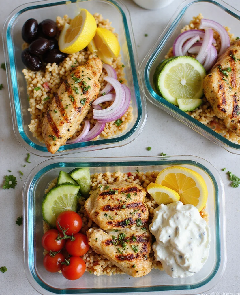 Greek Chicken Bowls Meal Prep (5 Days Fresh) - Step 8: Store and Serve 1