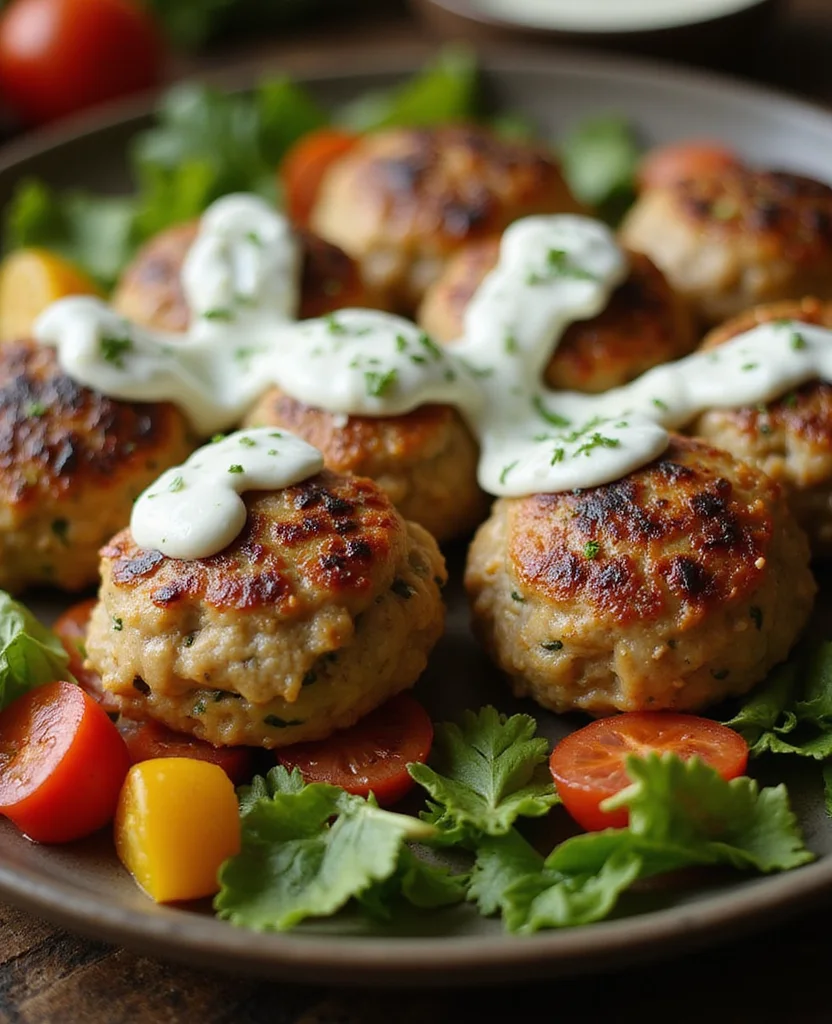 Greek Chicken Meatball Bowls (High Protein) - Step 2: Mix Meatball Ingredients 1