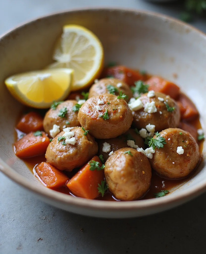 Greek Chicken Meatball Bowls (High Protein) - Step 4: Cook Meatballs 1