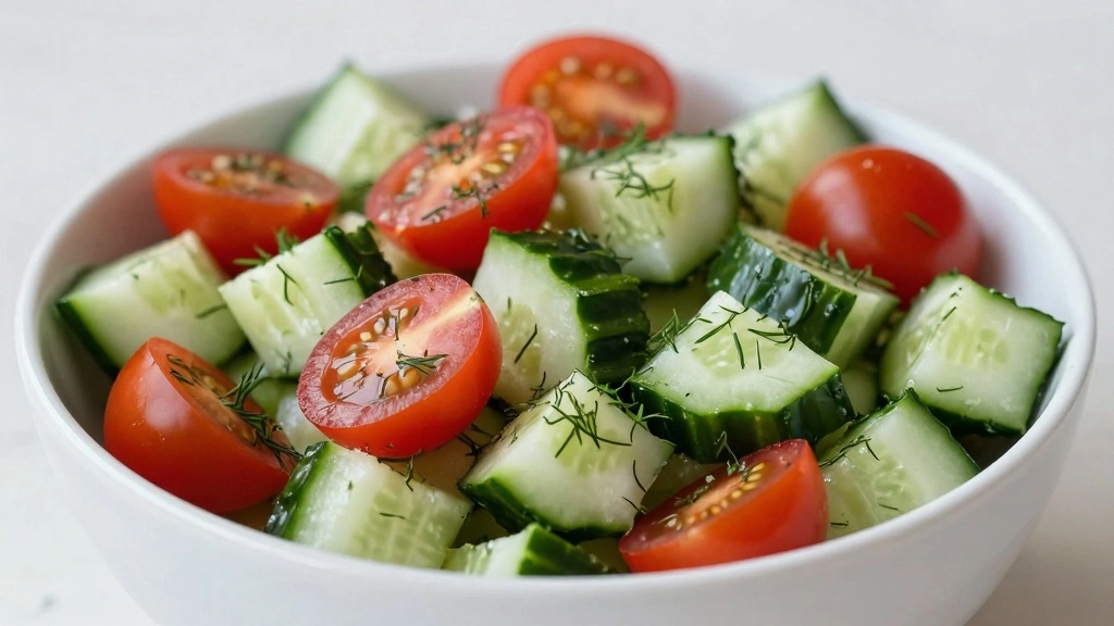 Greek Chicken Meatball Bowls (High Protein) - Step 6: Prepare Vegetables 1
