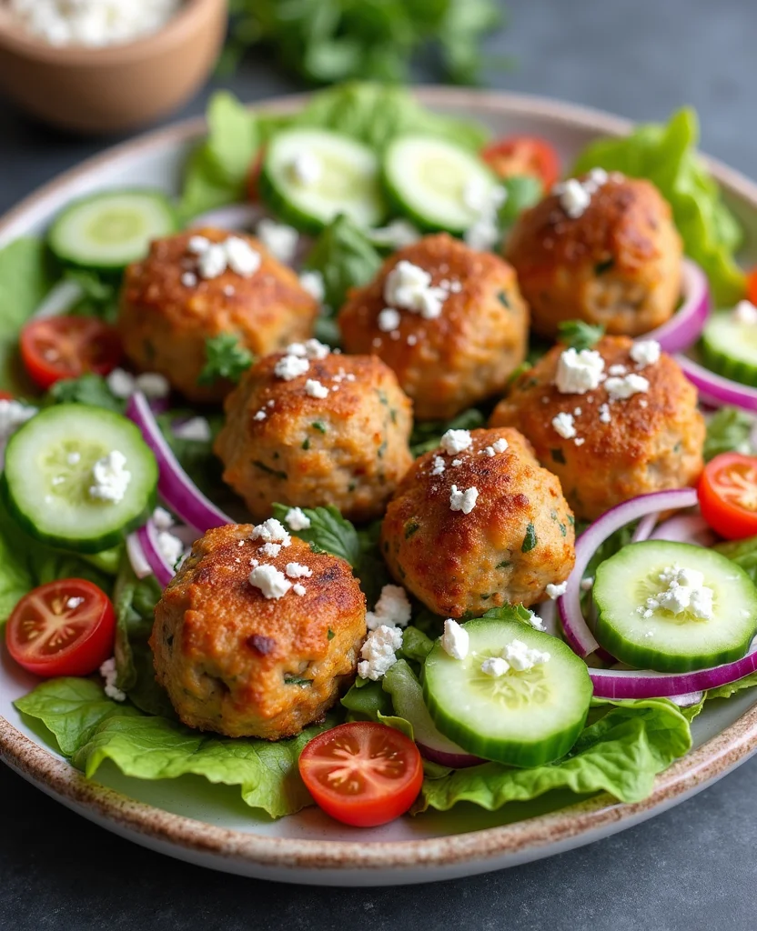 Greek Chicken Meatballs (Juicy & Flavorful) - Step 3: Shape the Meatballs 1