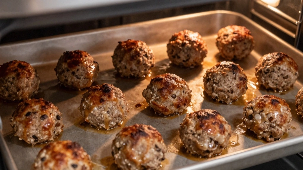 Greek Chicken Meatballs (Juicy & Flavorful) - Step 5: Bake the Meatballs 1