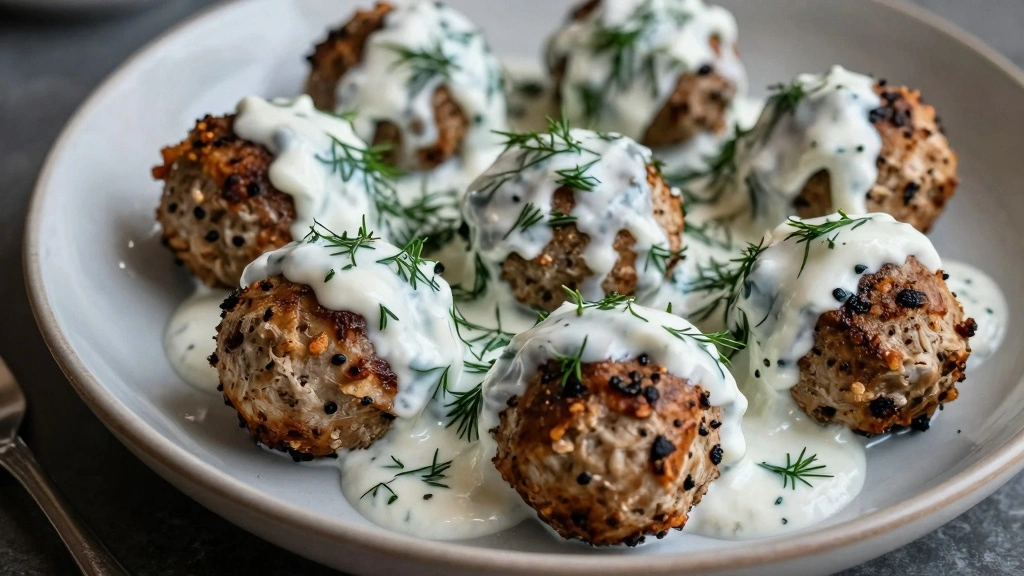 Greek Chicken Meatballs (Juicy & Flavorful) - Step 7: Serve the Meatballs 1
