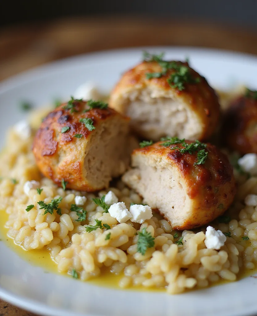 Greek Chicken Meatballs with Lemon Orzo (Citrus Bliss) - Step 2: Mix Meatball Ingredients 1