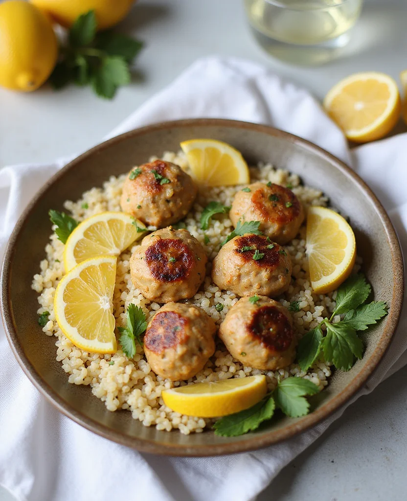 Greek Chicken Meatballs with Lemon Orzo (Citrus Bliss) - Step 3: Form Meatballs 1