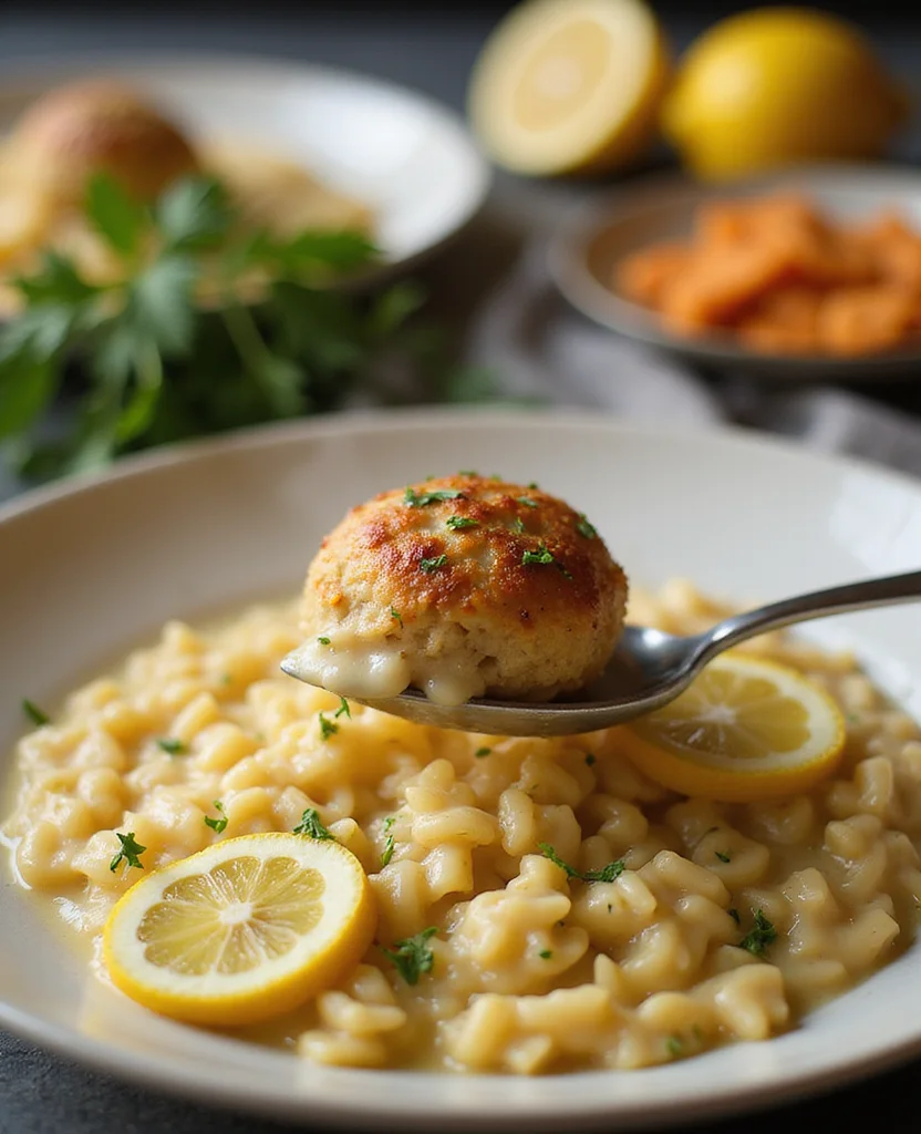 Greek Chicken Meatballs with Lemon Orzo (Citrus Bliss) - Step 6: Add Lemon Flavor 1