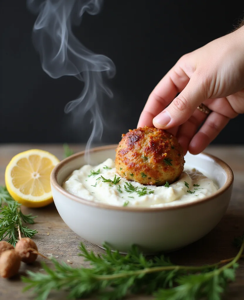 Greek Chicken Meatballs with Tzatziki (Cooling Sauce) - Step 5: Prepare Tzatziki Sauce 1