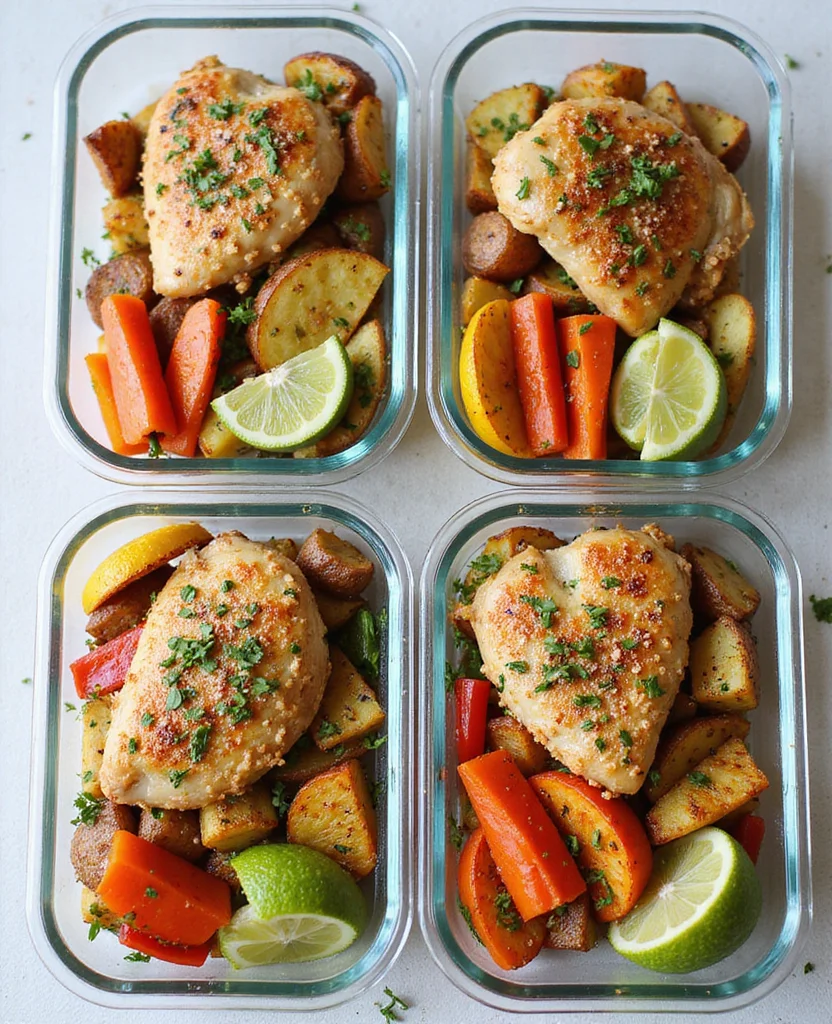 Greek Chicken Sheet Pan Dinner (One-Pan Magic) - Step 6: Roast in Oven 1