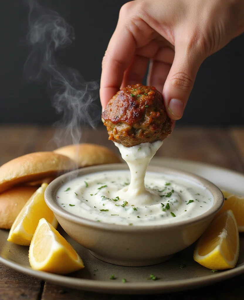 Greek Meatballs with Tzatziki Sauce (Tangy Dip) - Step 5: Preheat the Oven 1